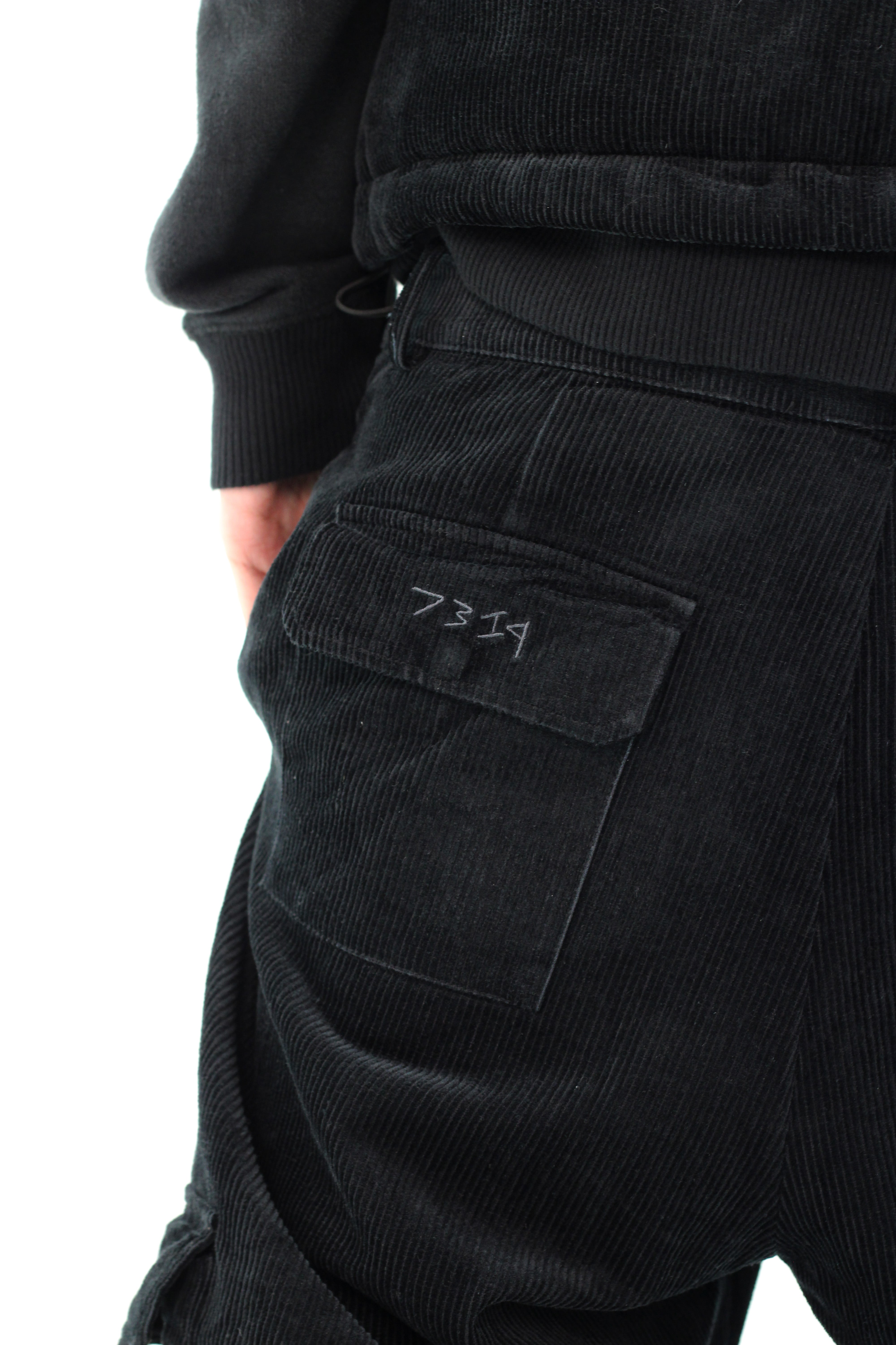 Hemp Clothes worn by a model show black pants