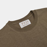 Hemp chanvre 7319 t-shirt front shot with label, flipped