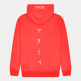 Red Rouge hoodie back shot