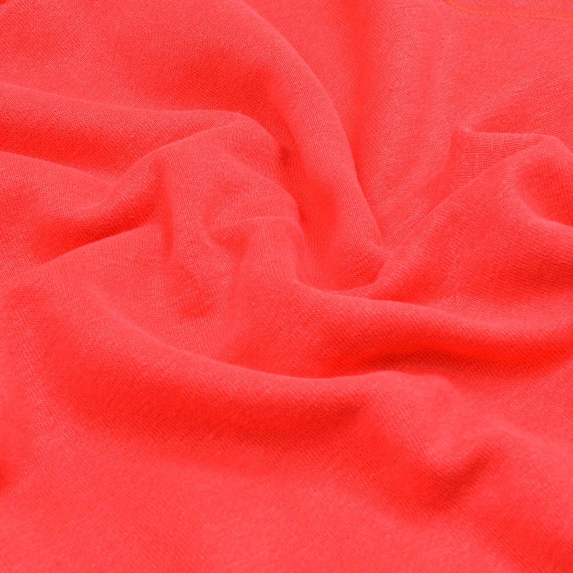 Red Rouge hoodie quality hemp material zoomed in