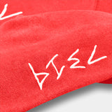 Red Rouge hoodie sleeve shot with 7319 logo