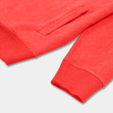 Red Rouge hoodie front shot with pocket and cuff