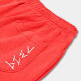 Red Rouge joggers 7319 back shot with pocket zoomed in